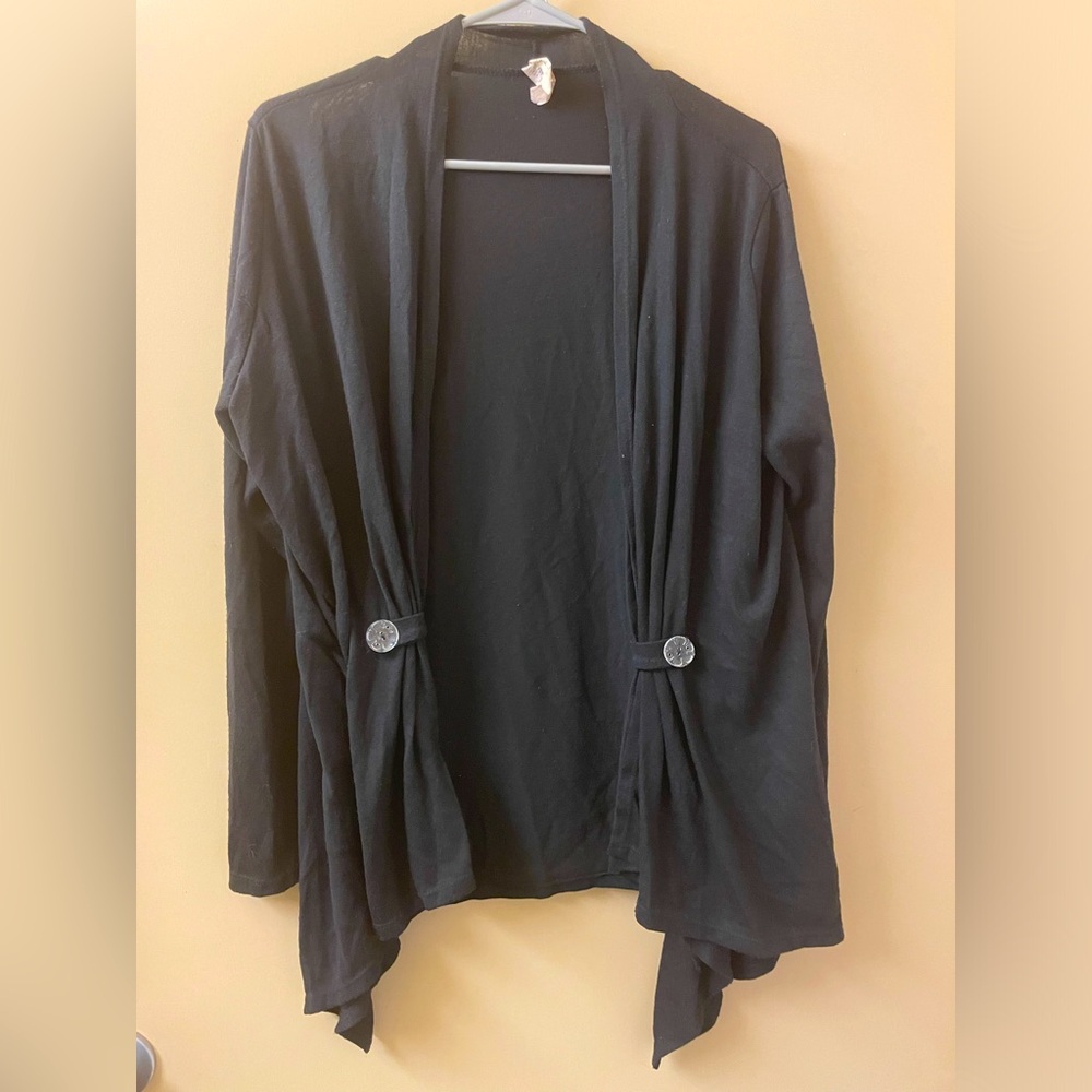 By Spiryt EUC black open cardigan